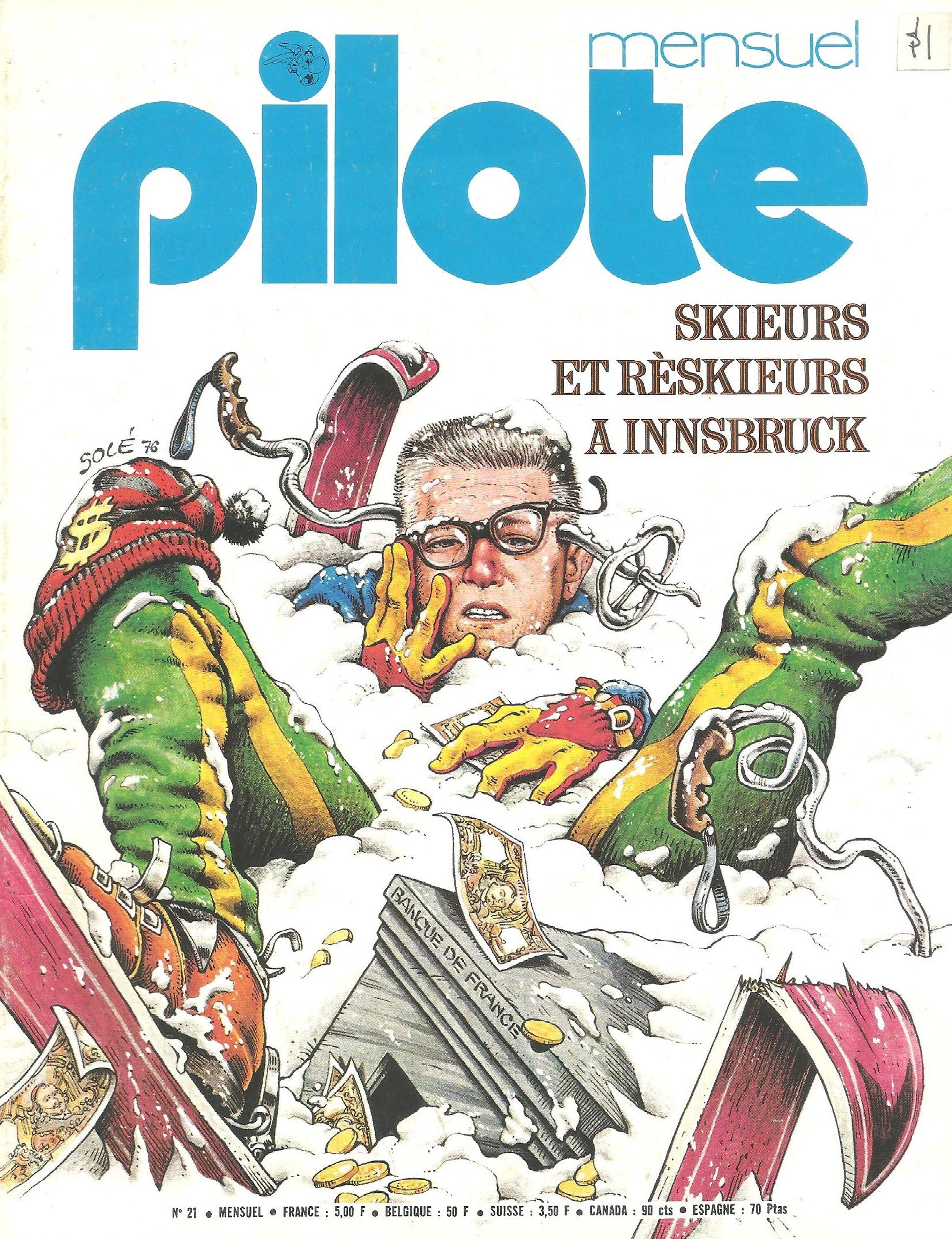 MENSUEL PILOTE Set of four French Pilote Magazines