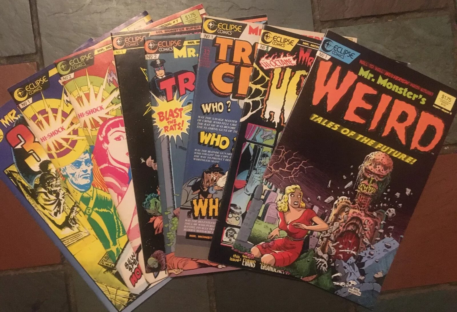 MR. MONSTER COMICS SET OF 18 Eclipse Comics!