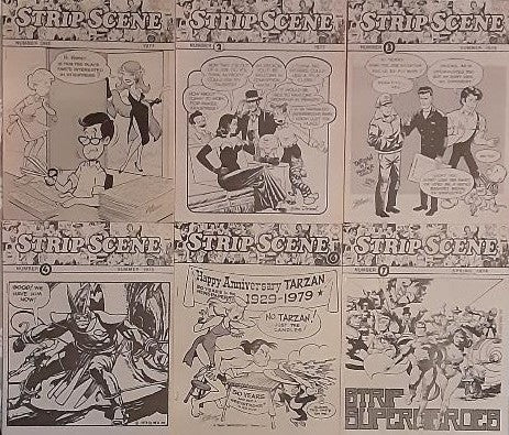 STRIP SCENE #1-4 #6-7 #10-19 Set of 16 Fanzines