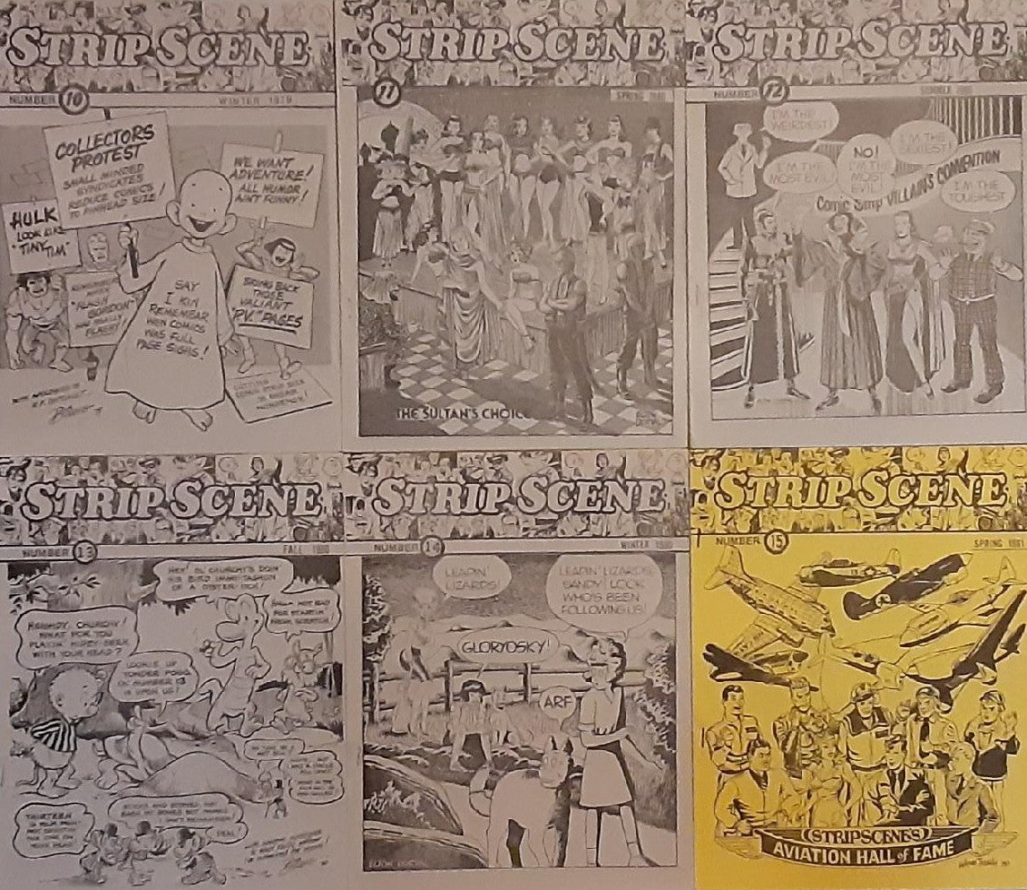 STRIP SCENE #1-4 #6-7 #10-19 Set of 16 Fanzines