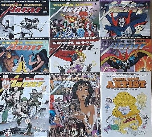 COMIC BOOK ARTIST MAGAZINE #11-13 #15-16 #18 #20-21 #24 Set of 9