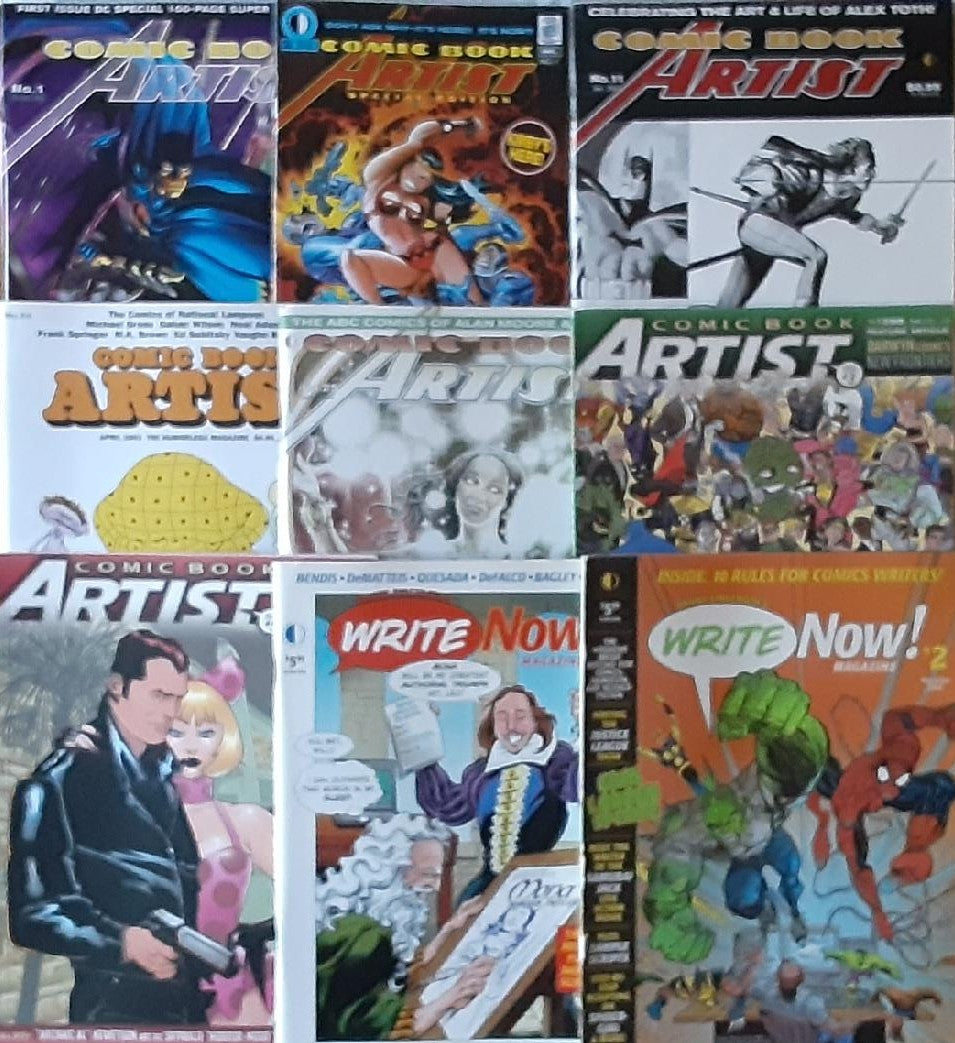 COMIC BOOK ARTIST MAGAZINE #1 #11 #24-25 SPECIAL #1 Plus CBA(2nd series) #3 & #5 WRITE NOW! #1-2