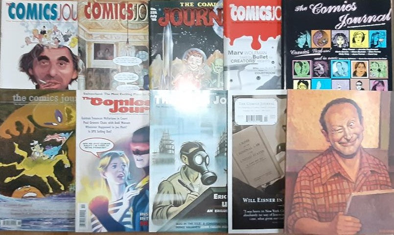 THE COMICS JOURNAL #180 #187 #225 #236-237 #239 #248 #253-254 #267 Set of 10