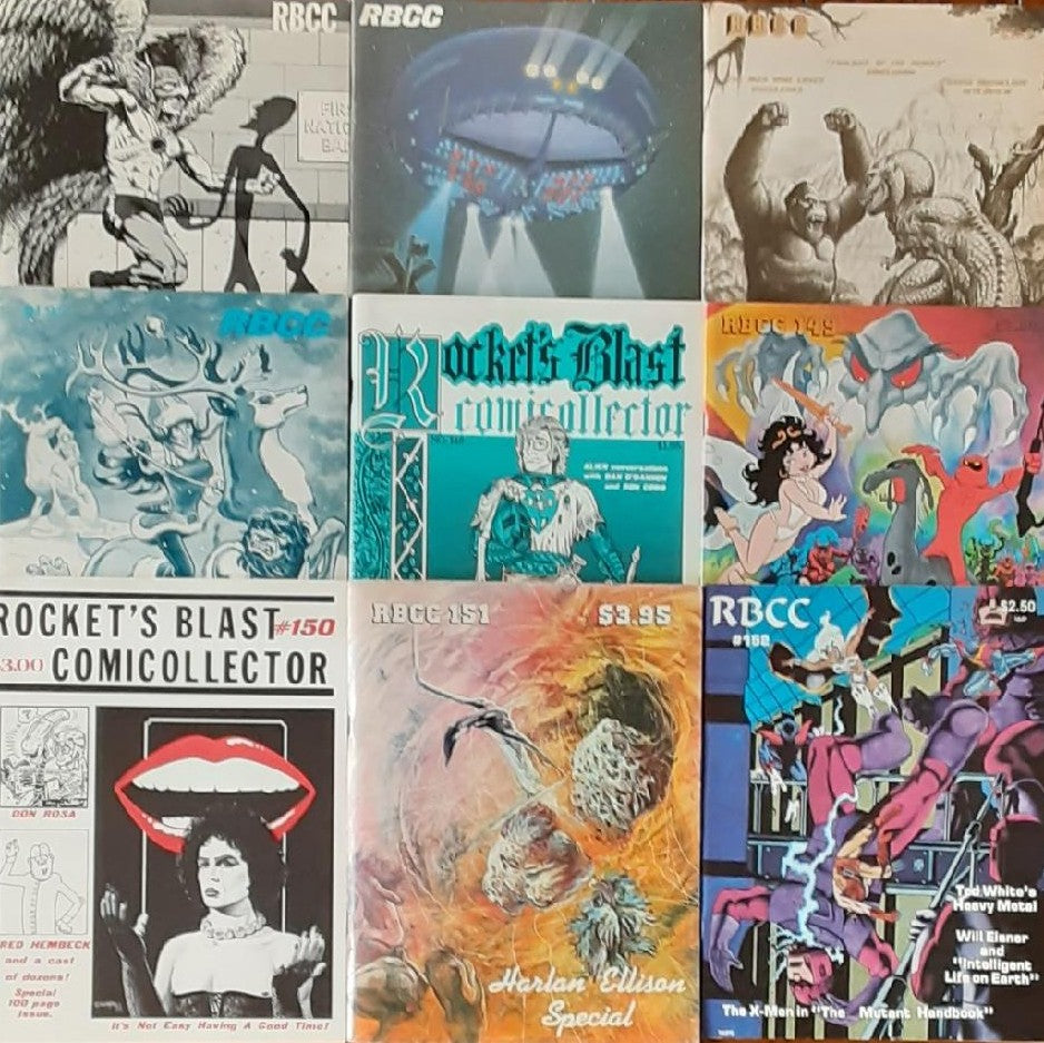 ROCKET'S BLAST COMICCOLLECTOR #141-142 145-146 148-152 Set of 9