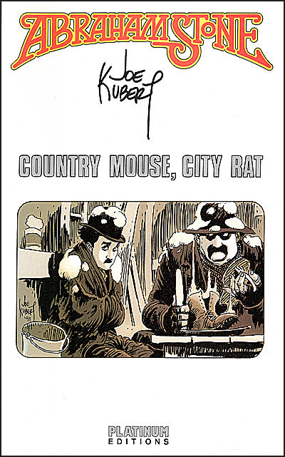 ABRAHAM STONE Book One Country Mouse, City Rat Signed/Limited