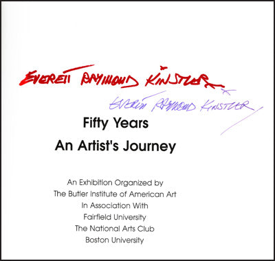 EVERETT RAYMOND KINSTLER Fifty Years An Artist's Journey Signed