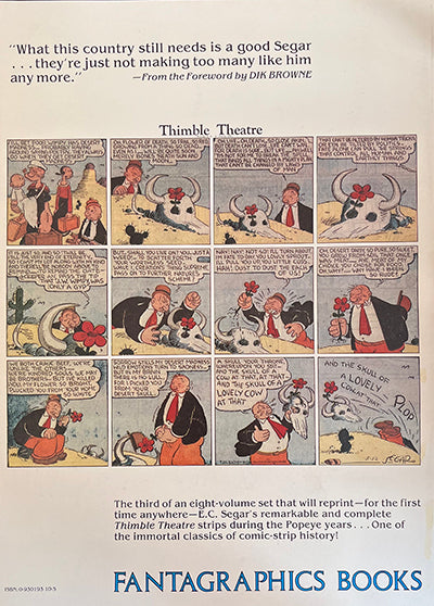 THE COMPLETE E.C. SEGAR POPEYE Volume 3 Sundays 1934-1936