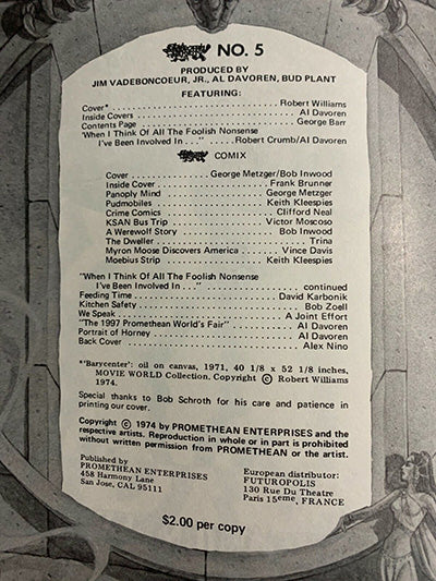 PROMETHEAN ENTERPRISES #5 1973-74