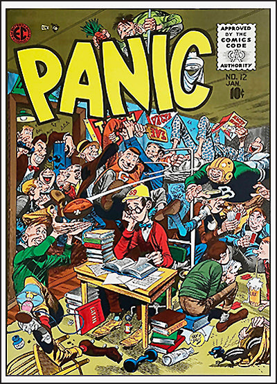 EC COMICS RUSS COCHRAN PANIC COVER ART PORTFOLIO