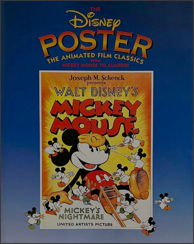 DISNEY POSTER The Animated Film Classics From Mickey Mouse to Aladdin