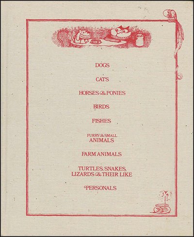 A COMICK BOOK OF PETS