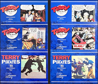 TERRY AND THE PIRATES COLOR SUNDAYS VOLUME 1-6 SET