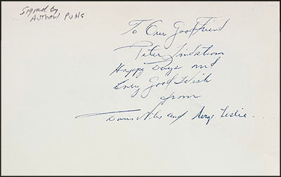 SELECTED LETTERS OF TROY KINNEY TO DORIS NILES Signed