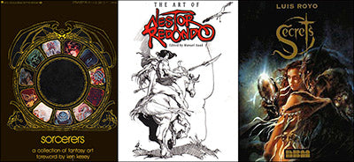 SORCERERS A Collection Of Fantasy Art & The Art of Nestor Redondo & Secrets Luis Royo 3 Book Set