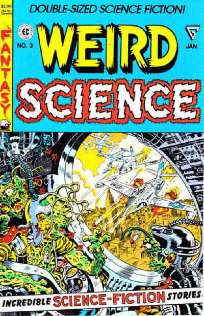WEIRD SCIENCE Gladstone Double -Sized Reprints Set of 4 Complete