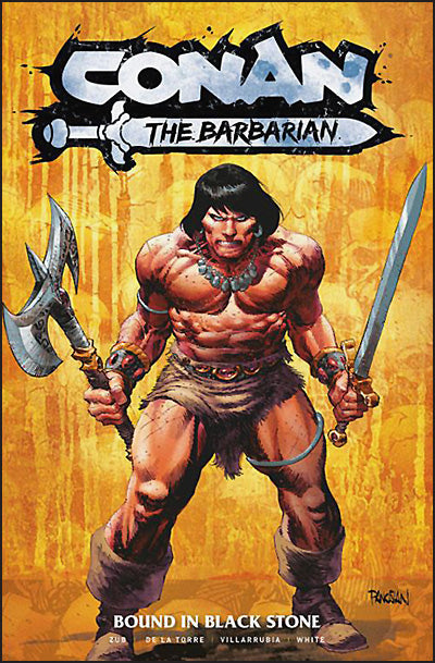 CONAN THE BARBARIAN Volume 1 Bound in Black Stone Dan Panosian Cover
