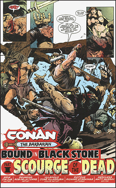 CONAN THE BARBARIAN Volume 1 Bound in Black Stone Dan Panosian Cover