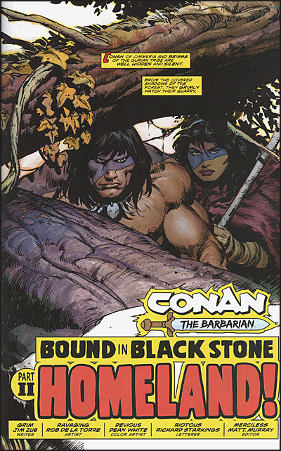 CONAN THE BARBARIAN Volume 1 Bound in Black Stone Dan Panosian Cover