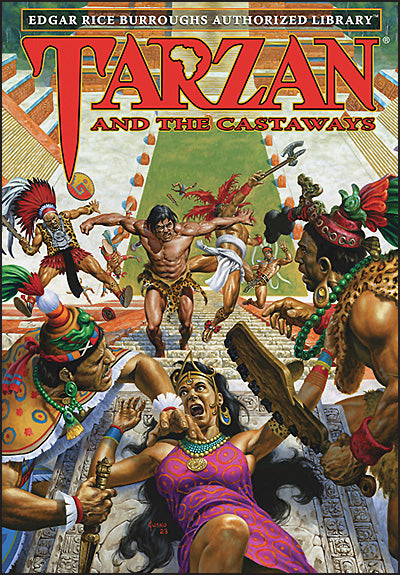 EDGAR RICE BURROUGHS AUTHORIZED LIBRARY Tarzan Books 21-24 Set