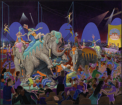 GO FIGURE Figurative Social Surrealist Paintings