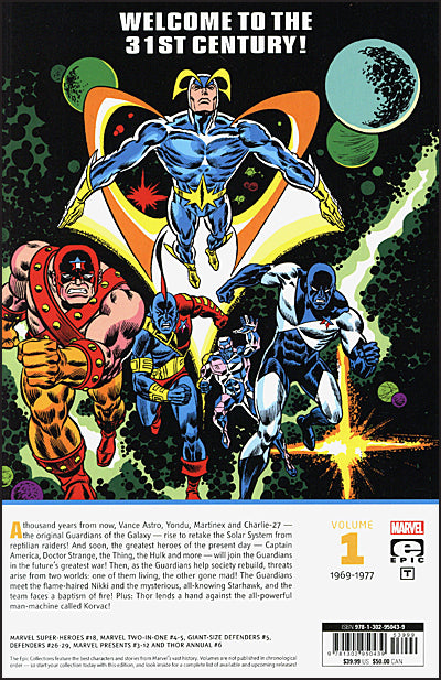 GUARDIANS OF THE GALAXY Epic Collection Volume 1 Earth Shall Overcome