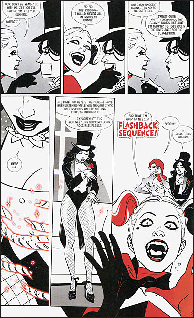 HARLEY QUINN BLACK + WHITE + REDDER
