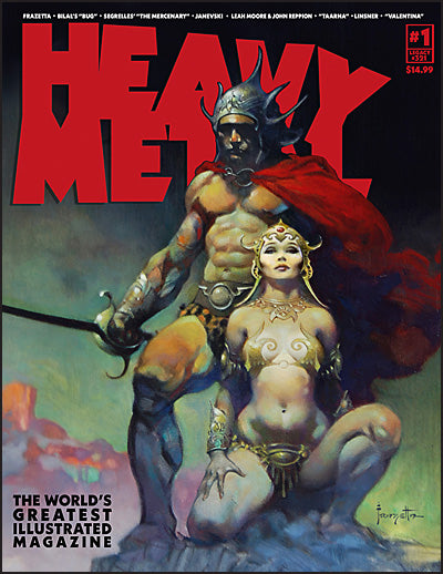 HEAVY METAL MAGAZINE #1 Frank Frazetta Cover