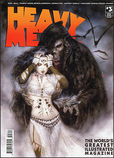 HEAVY METAL MAGAZINE #3 Luis Royo Cover