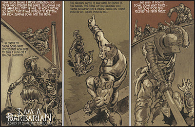 I AM A BARBARIAN Created by Edgar Rice Burroughs Signed Limited