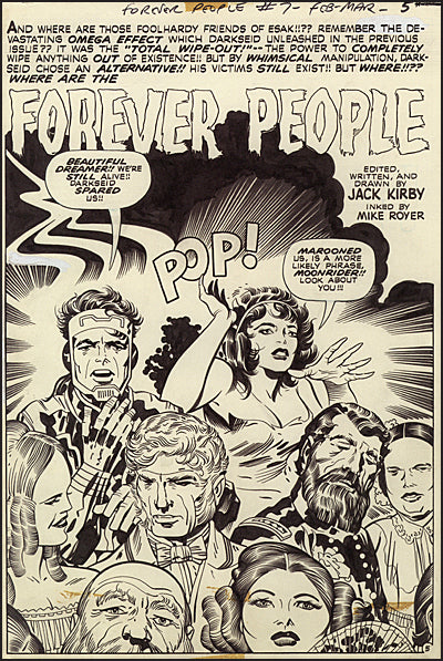 JACK KIRBY FOREVER PEOPLE Artist's Edition