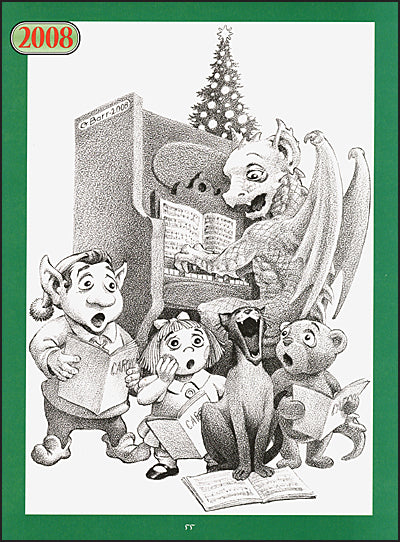 JOY TO THE WORLD Christmas Card Art by George Barr