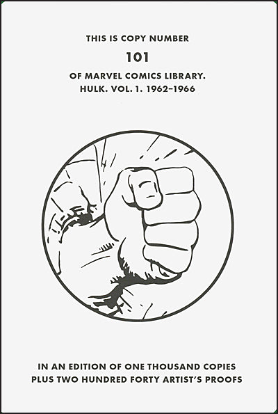 MARVEL COMICS LIBRARY The Incredible Hulk 1962-1966 Deluxe Edition