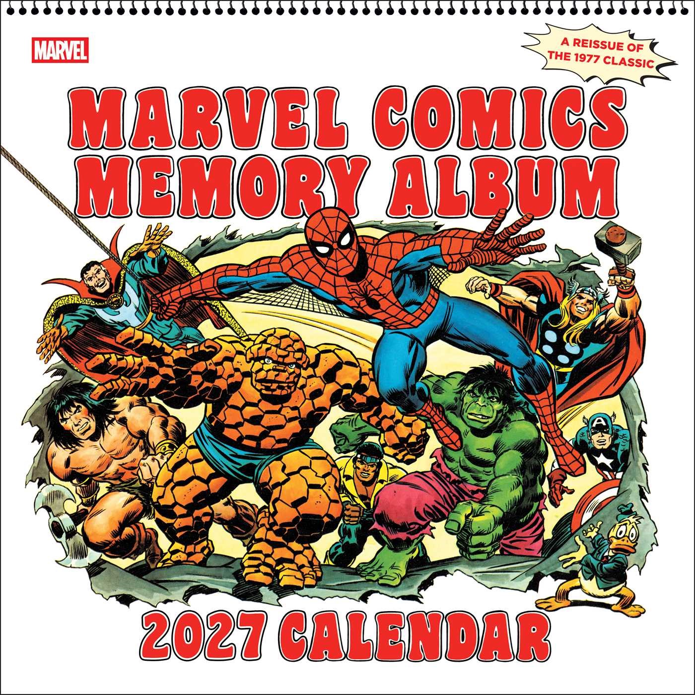 MARVEL COMICS MEMORY ALBUM 2027 Calendar