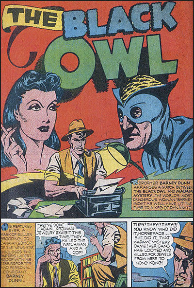 PRIZE COMICS BLACK OWL Volume 1 Hardcover