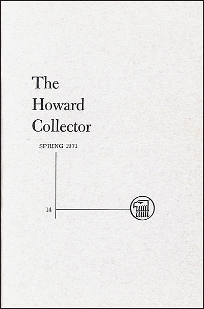 THE HOWARD COLLECTOR SPRING 1971