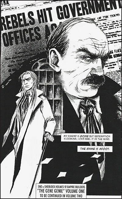 SHERLOCK HOLMES AND THE EMPIRE BUILDERS The Gene Genie Volume 1 Walter Simonson Cover