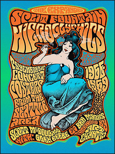 THE EXPANDED SPLIT FOUNTAIN Hieroglyphics Psychedelic Concert Posters from the Seattle Area 1966-1969 Signed