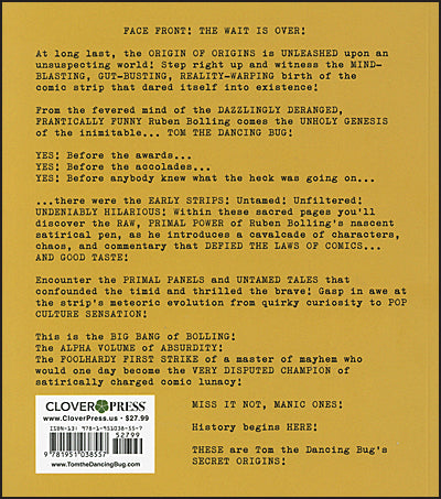 Tom the Dancing Bug: Secret Origins: The Complete Tom the Dancing Bug, Vol. 1 1990-1994