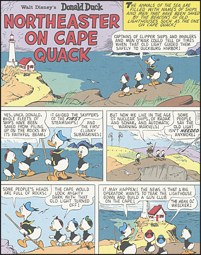 WALT DISNEY'S DONALD DUCK The Lonely Lighthouse on Cape Quack (Book 29)