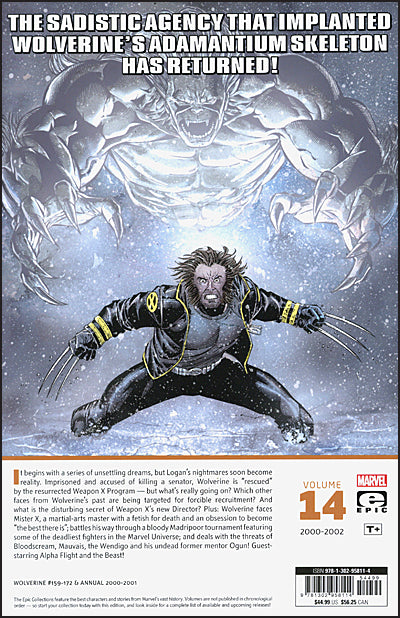 WOLVERINE Epic Collection Volume 14 The Return of Weapon X