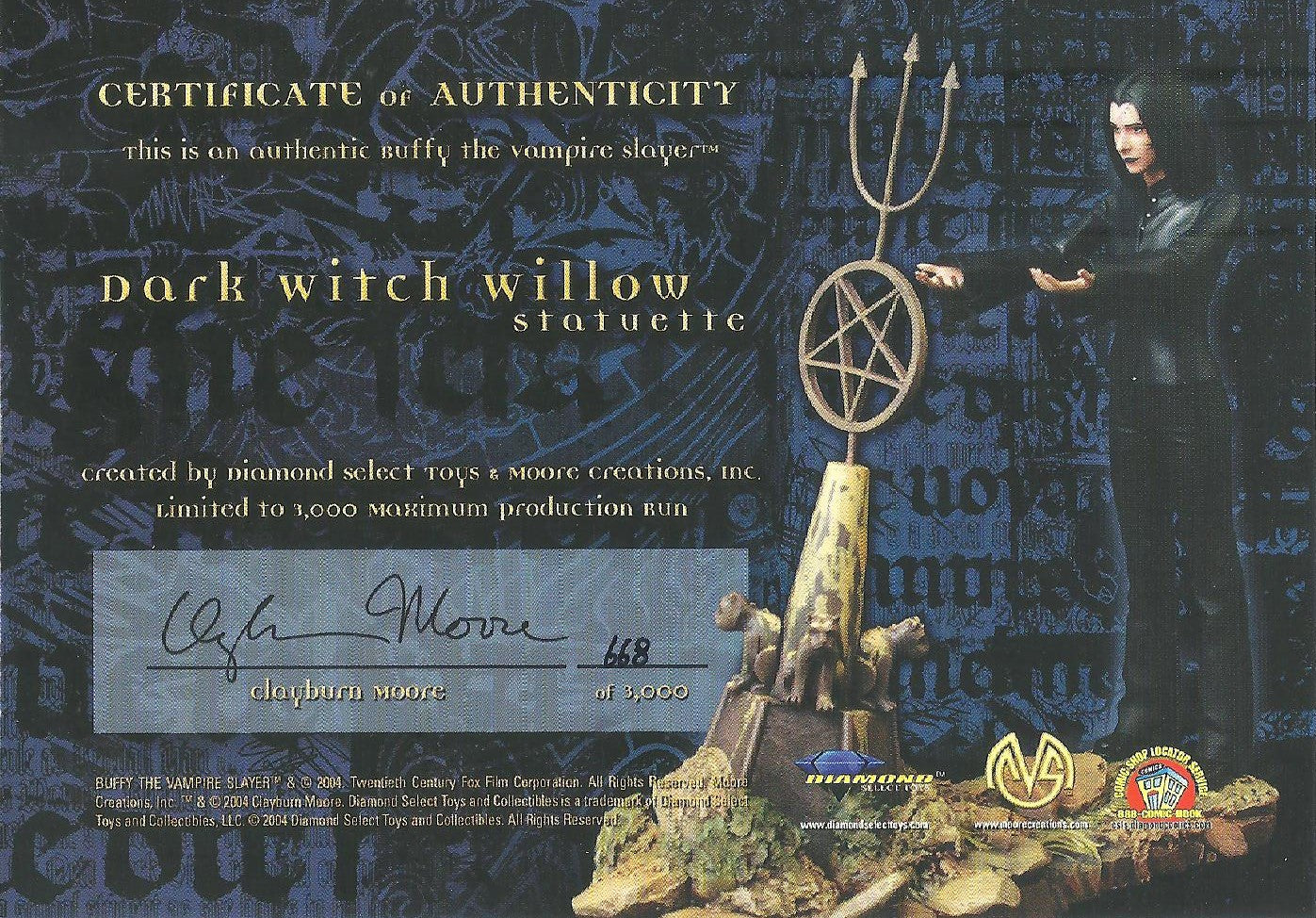 DARK WITCH WILLOW STATUETTE Numbered