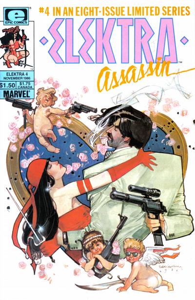 ELEKTRA ASSASSIN SET OF EIGHT MARVEL COMICS