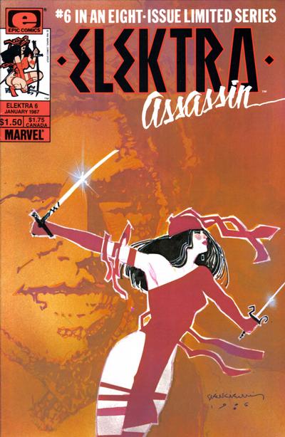 ELEKTRA ASSASSIN SET OF EIGHT MARVEL COMICS
