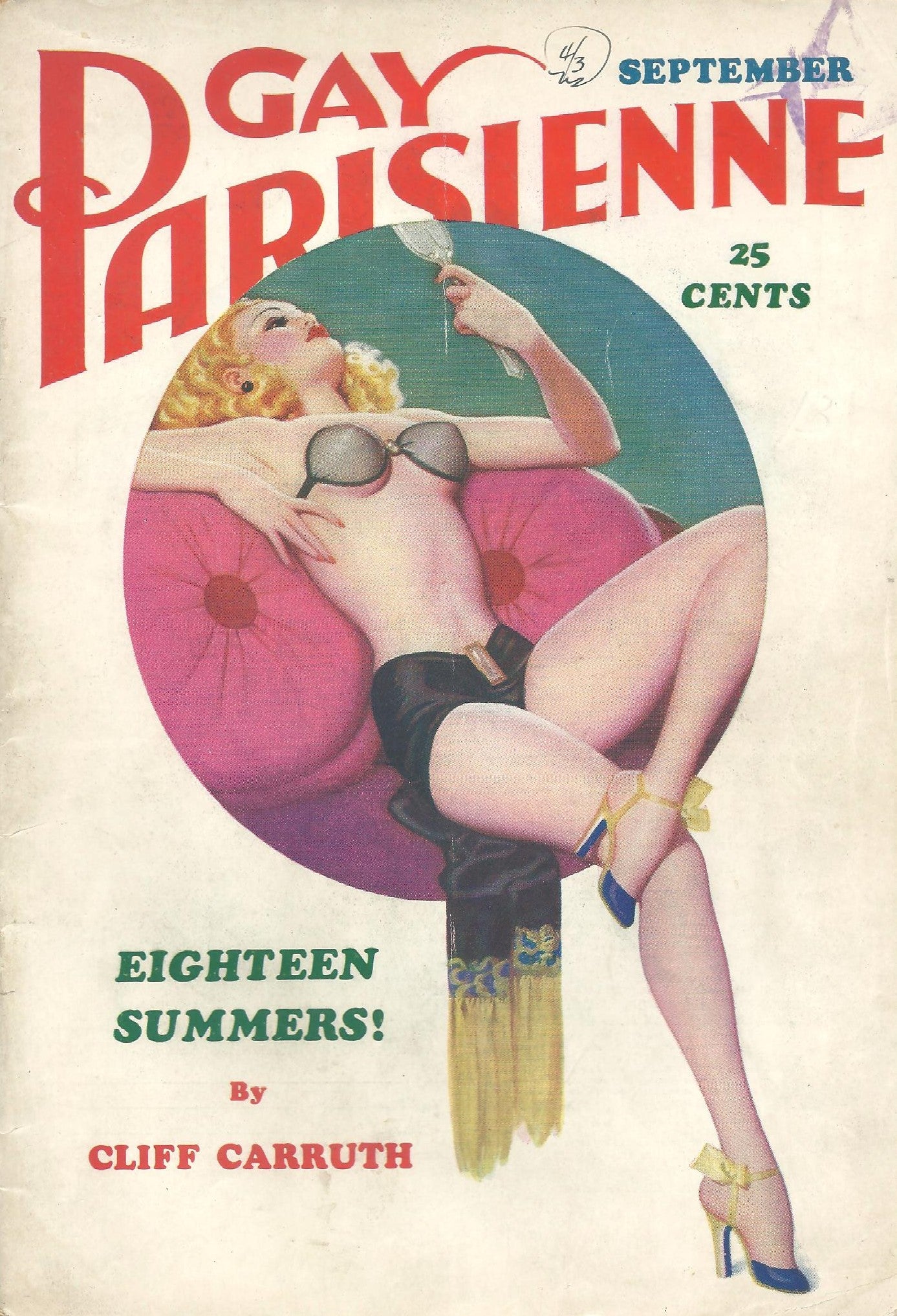GAY PARISIENNE Magazine September 1937