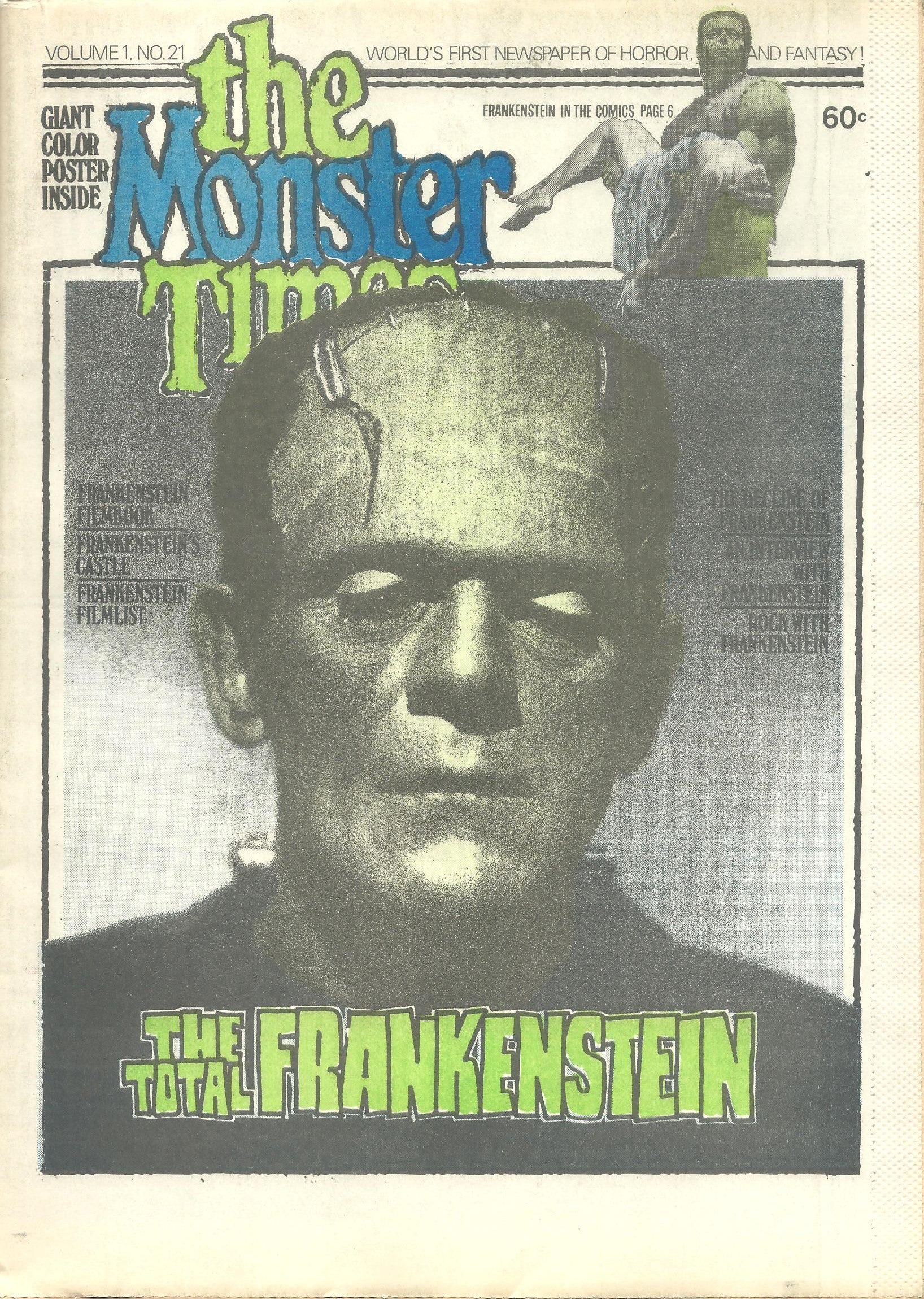 THE MONSTER TIMES VOLUME Volume 1 #21