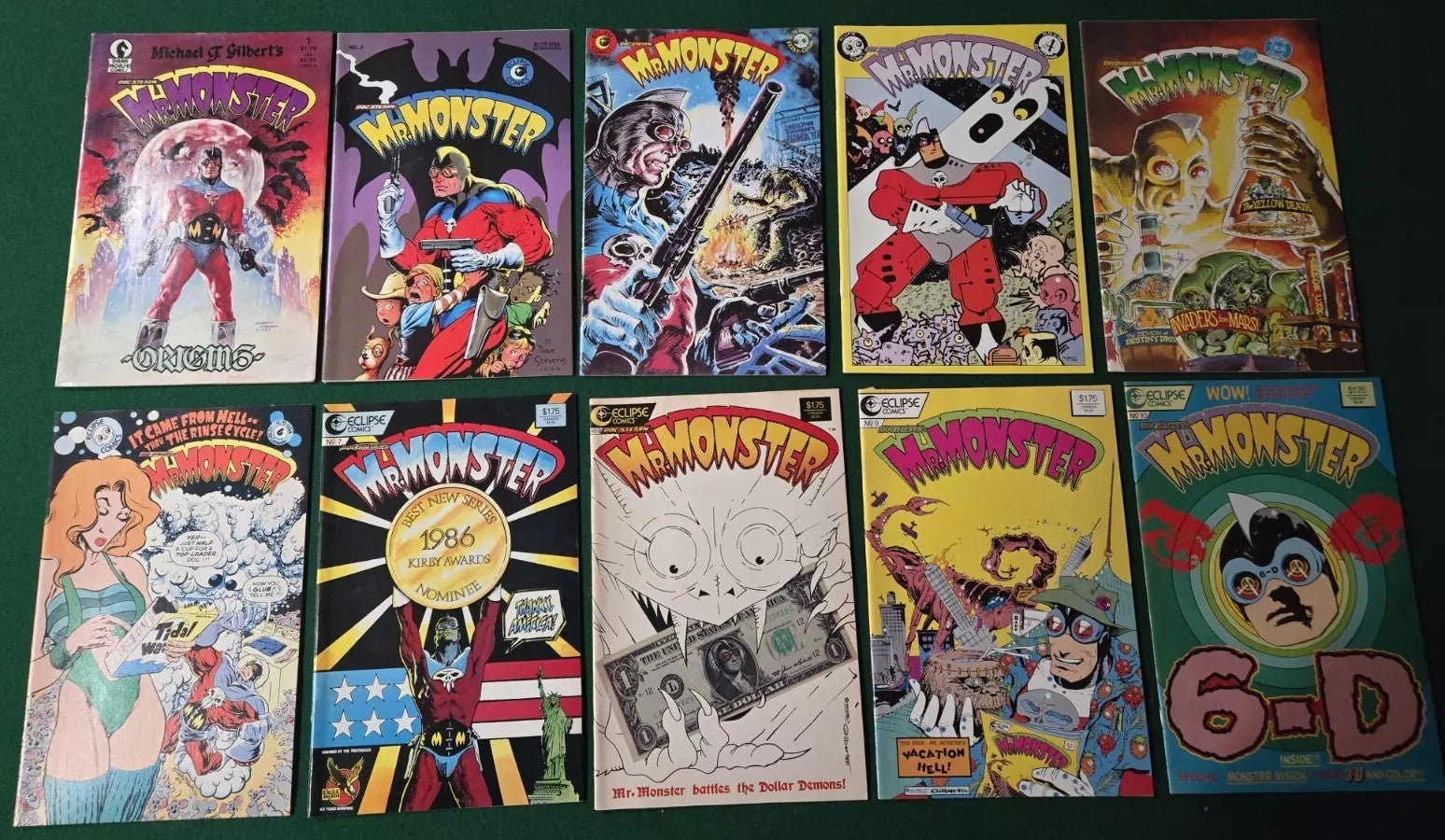 MR. MONSTER COMICS SET OF 18 Eclipse Comics!