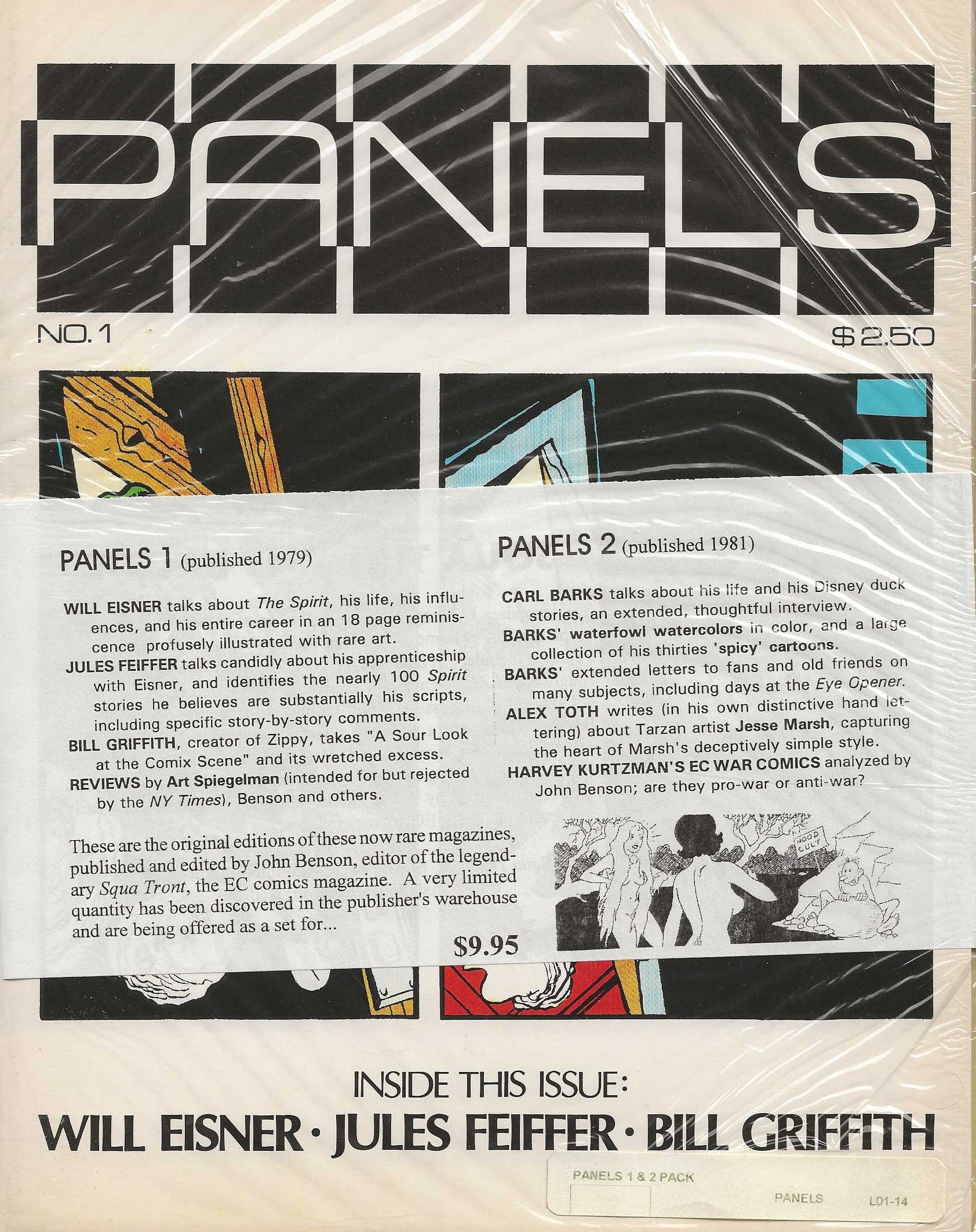 PANELS MAGAZINE No. 1 & No. 2 Bagged Set