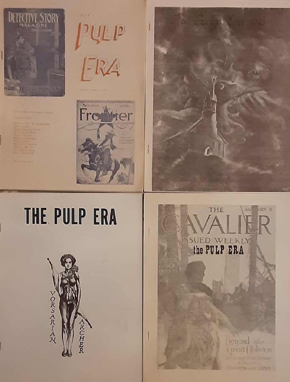 THE PULP ERA #66-68 #70 #73-74 Set of 6 Fanzines