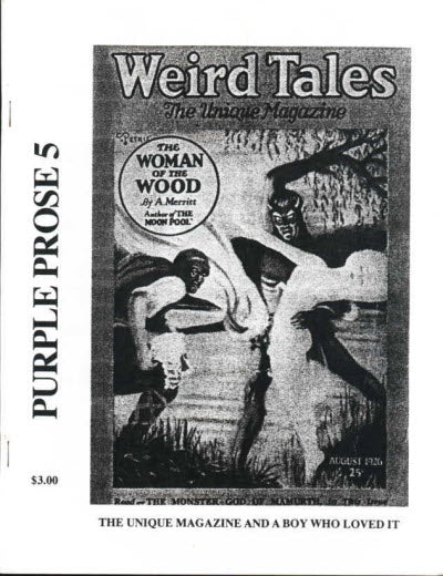 PURPLE PROSE PULP FANZINE Set of 7