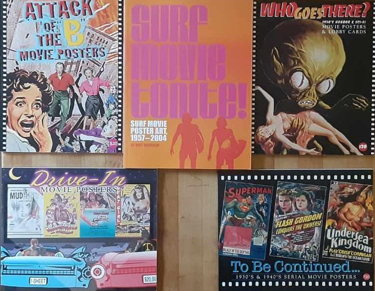 Set of 11 Various Movie Genre Poster Books